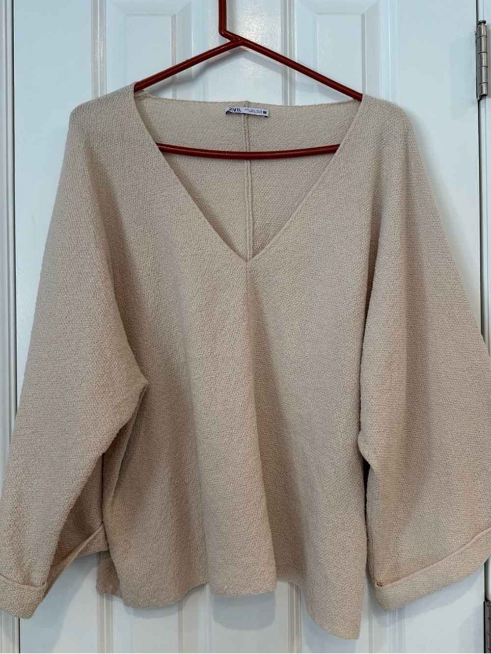 Zara Oversized Textured Sweater 🤍 Size Large